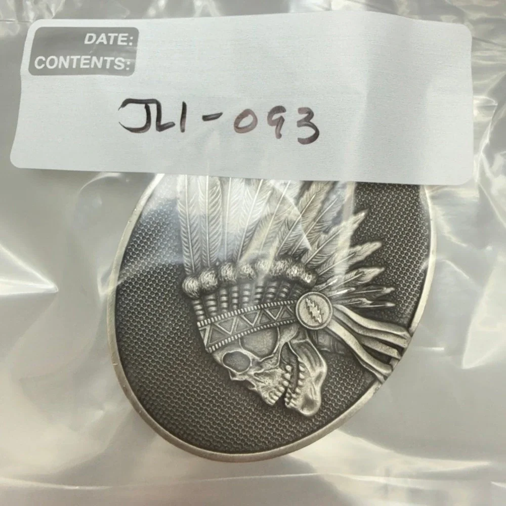 Grateful Dead Wes Lang Chief Headdress Belt Buckle
